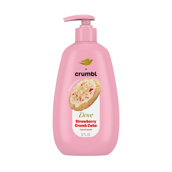 Dove Crumbl Moisturizing Liquid Hand Wash Strawberry Cookie, 12 oz (x2) - Picture 2 of 6